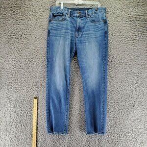 J. Crew Jeans Mens 34x30 Blue Flex Straight Stretch Denim